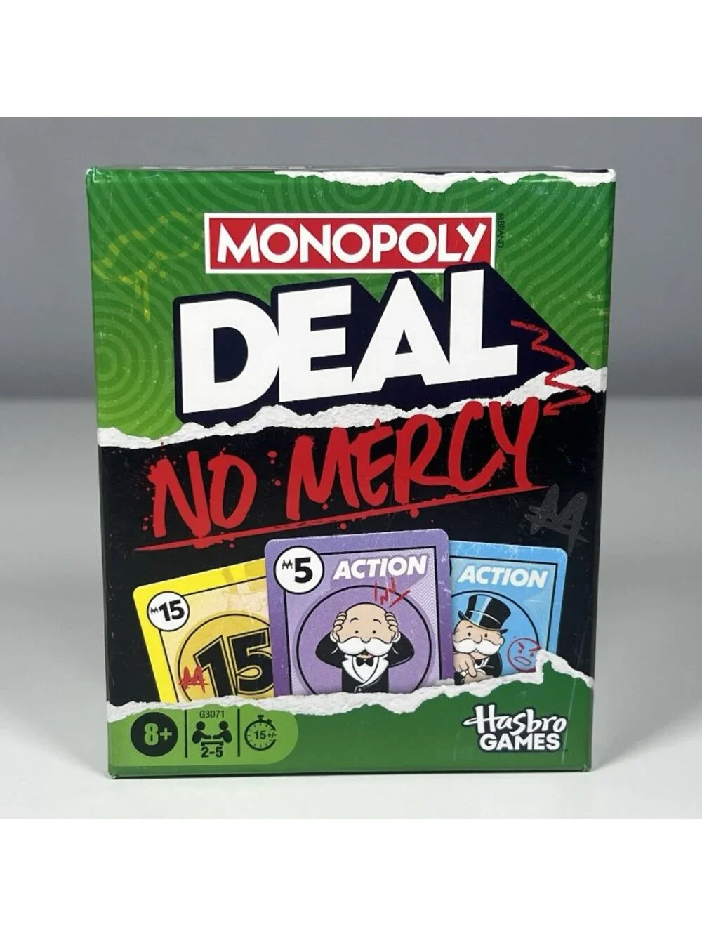 Monopoly Deal No Mercy Card Game Hasbro Games 2-5 Players 8+ New Sealed